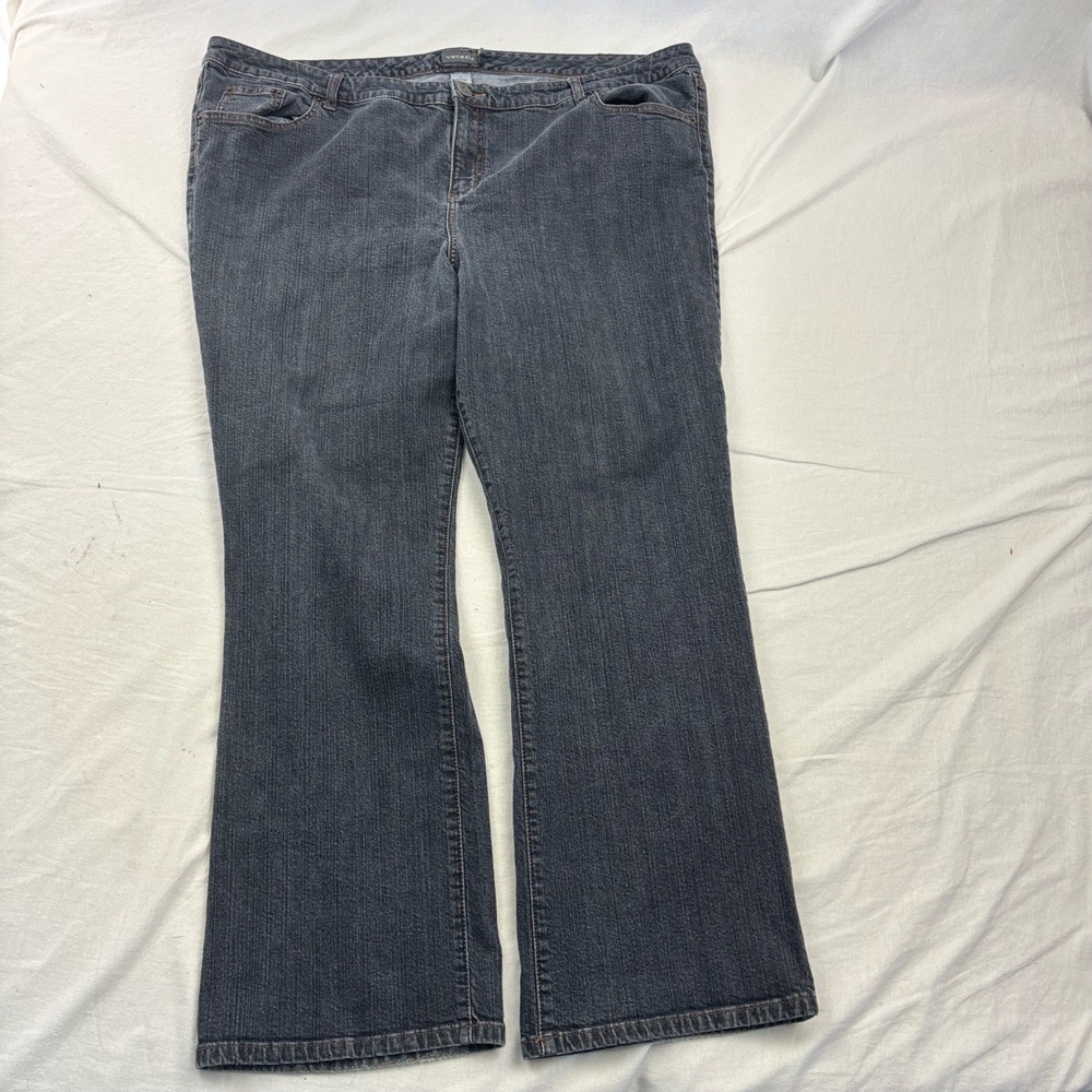Venezia Womens Bootcut Jeans 5-Pocket Dark Wash Zipper Fly Size 8